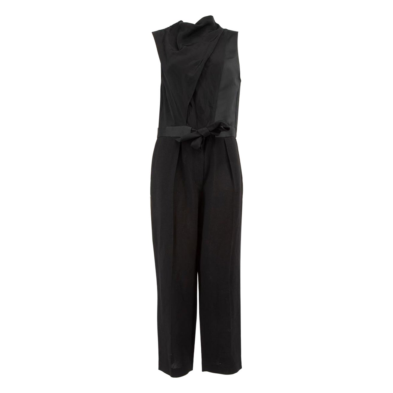 3.1 Phillip Lim Black Silk Sleeveless Jumpsuit Size S For Sale