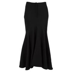 Petar Petrov Fall 2020 Black Midi Flared Skirt Size S