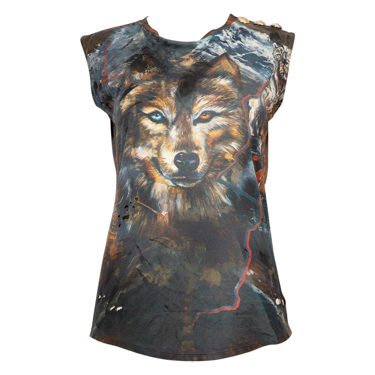 Balmain wolf t shirt hotsell