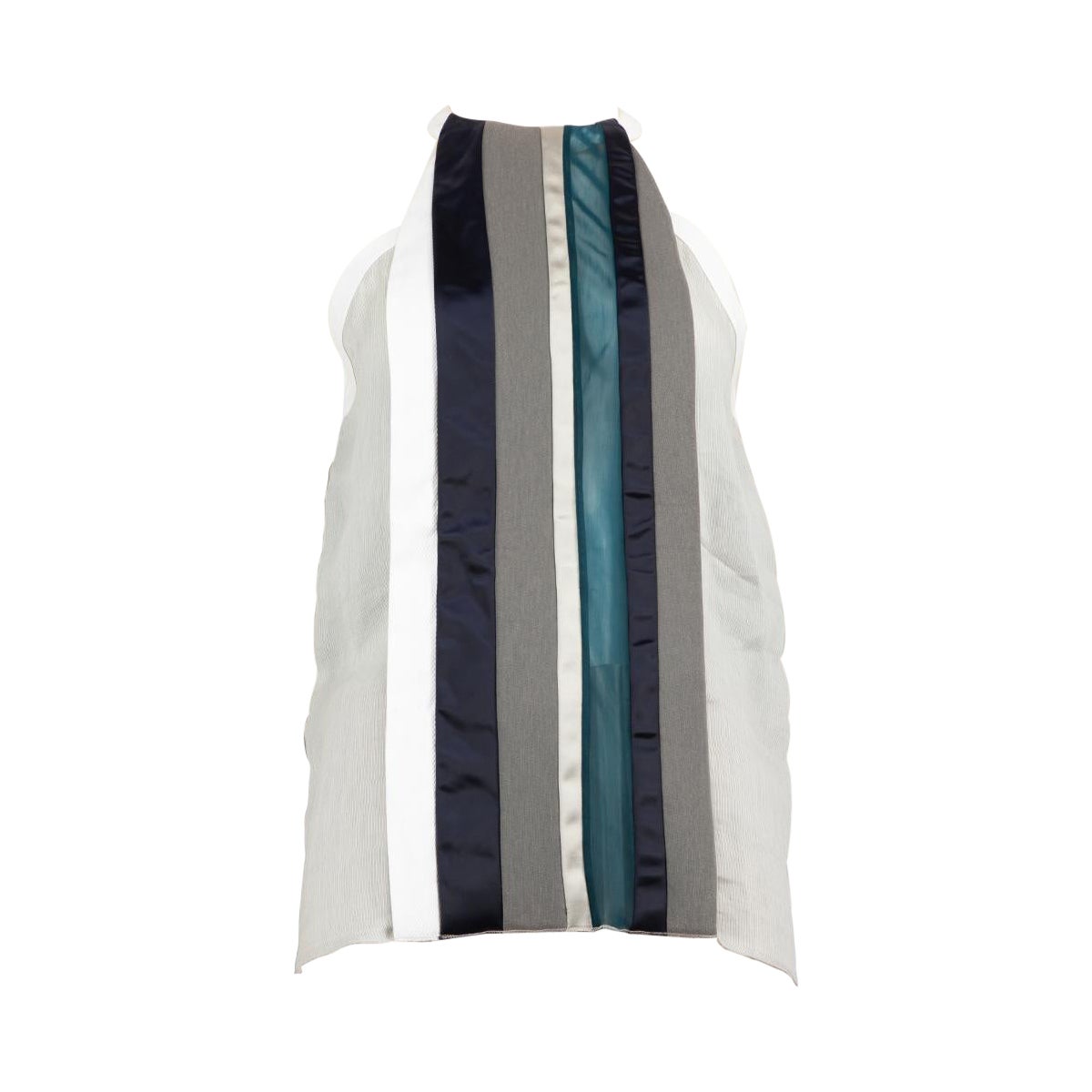 Balenciaga - Top senza maniche con scollo a righe - taglia L.