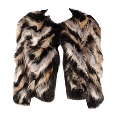 Bdba Fur Cropped Jacket Size S