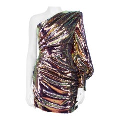 Alex Perry - Mini abito monospalla con paillettes - taglia S