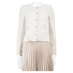 Iro White Tweed Jacket Size XS
