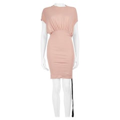 Rick Owens DRKSHDW Pink Ruched Detail Dress Size S