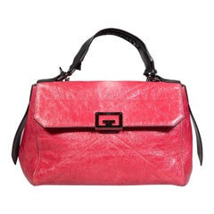 Givenchy Pink Creased Leather ID Shoulder Bag