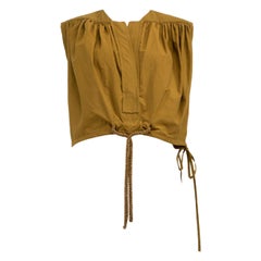 Christopher Esber Khaki Detail Ruch Top Size L