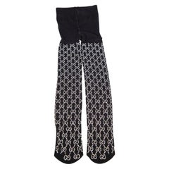 Gucci Black GG Crystal Embellished Tights Size S