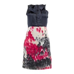 Burberry Burberry Black Label Abstract Pattern Silk Mini Dress Size XXXS