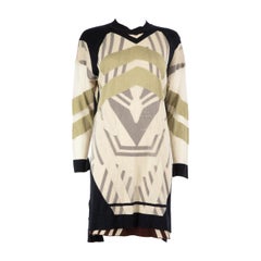 Fendi - Robe abstraite superposée en maille, taille XS