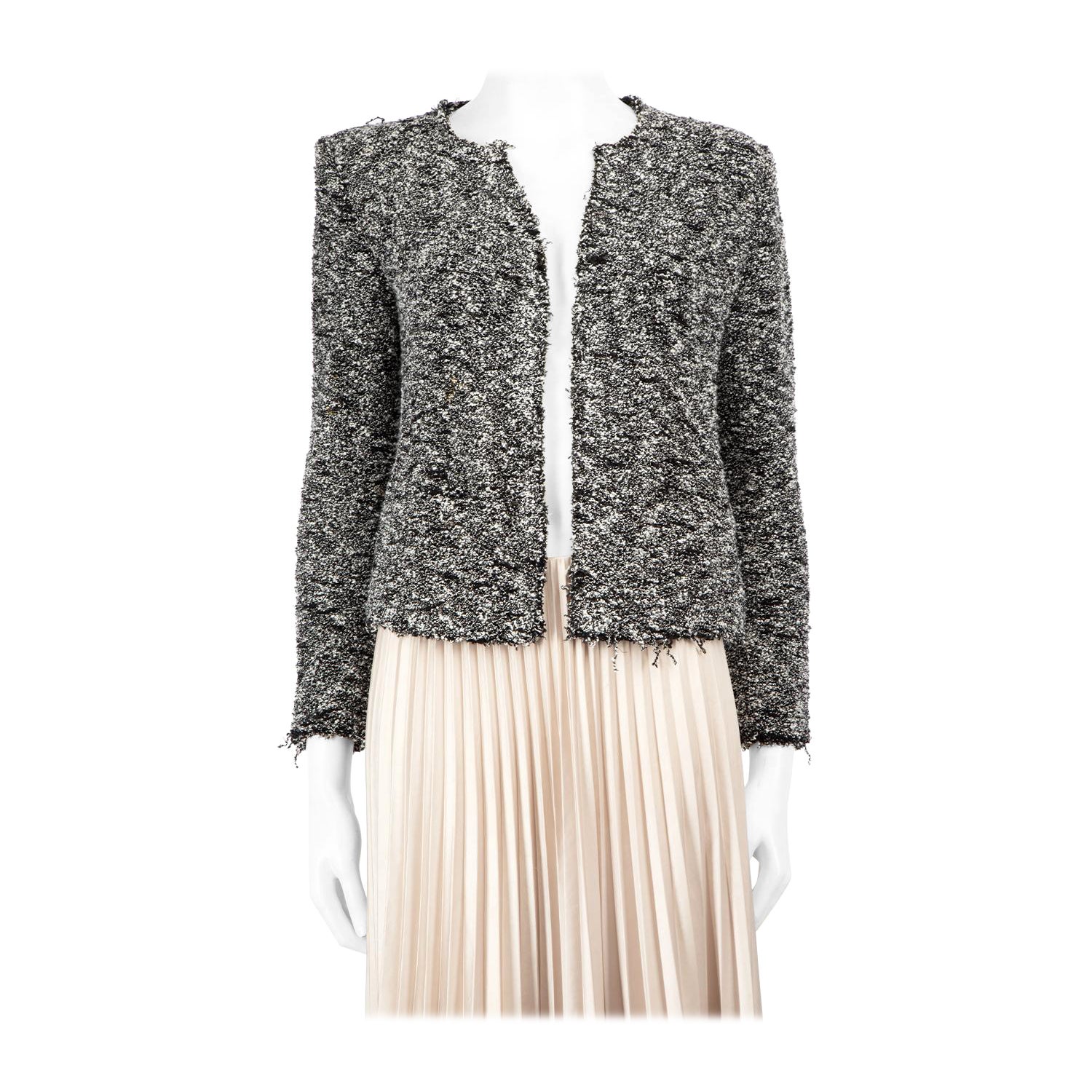Giacca Iro con motivo tweed nero taglia XS