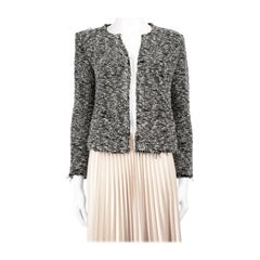 Iro Schwarze Tweed-Jacke mit Muster Größe XS