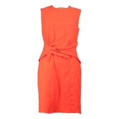Cedric Charlier - Mini abito arancione con dettaglio a balze - taglia L.