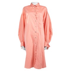 Abito midi a camicia rosa di Marques Almeida taglia S