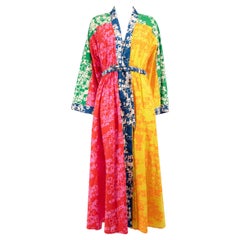 ALÉMAIS Colour Block Abstract Maxi Dress Size M