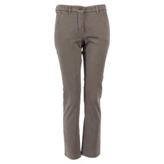 Used Loro Piana Grey Straight Leg Jeans Size S