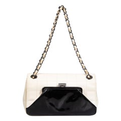 Borsa Chanel 2005-06 in pelle bianca Chocolate Bar