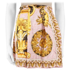 Versace Fendi x Versace Baroque Zucca FF Mini Skirt Size M