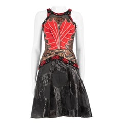 Rodarte - Robe embellie en jacquard de soie métallique, taille S