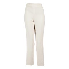Pantalones rectos de tiro alto Max Mara color crudo Talla XL