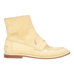Botas Mocasín Loewe Beige Ante Talla IT 38