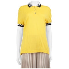Polo Escada con stampa zebrata gialla taglia XS