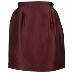 Erdem, minigonna a righe bordeaux, taglia M.