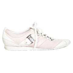 Dior White & Pink Leather Trainers Size IT 41