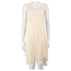 Acne Studios Light Peach Pleated Mini Dress Size L