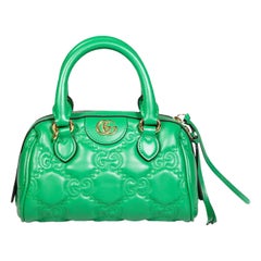 Gucci Stepptasche aus grünem Kalbsleder Matelassé
