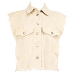 Isabel Marant Isabel Marant √âtolie Chaleco vaquero beige Talla M