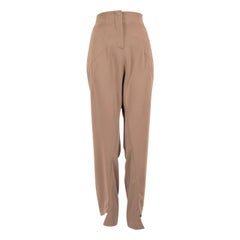 Maison Margiela Brown Straight Detail Stitch Trousers Size S
