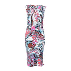 Emilio Pucci Vestido sin mangas con estampado abstracto Talla XS