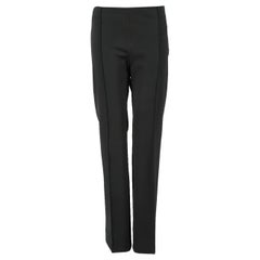 Balenciaga Black Mid Rise Straight Leg Trousers Size XL