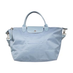 Longchamp Blue Le Pliage Nylon Tote