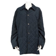 Hermès Navy Quilted Jacket Size 5XL