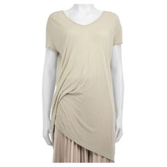 Rick Owens H/W 22 Grau Crew Neck Top Größe XS