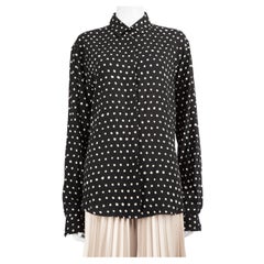 Saint Laurent Black Polka Dot Shirt Size XXL