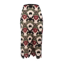 Gonna midi in pizzo floreale di Erdem, taglia M.