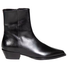 Schwarze spitz zulaufende Westernstiefel von aeyde aus Leder Größe IT 36