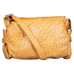 Borsa in pelle di struzzo Cape Cobra Camel