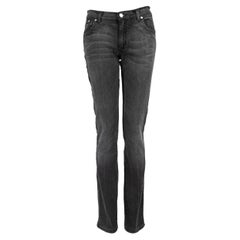 Blumarine Black Denim Mid-Rise Skinny Leg Jeans Size M