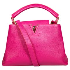 Louis Vuitton 2015 Pink Leather Capucines BB Bag