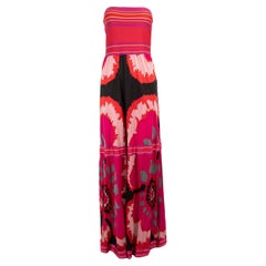 Missoni M Missoni Abstract Jersey Strapless Maxi Dress Size M