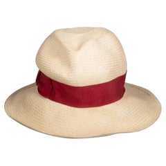 Borsalino Chapeau de paille beige
