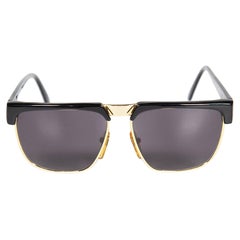 Valentino Garavani Black & Gold Frame Sunglasses