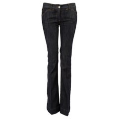Dolce & Gabbana Navy Low-Rise Flared Jeans Size XS