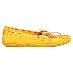 Mocasines Tod's de piel de ante amarillo Talla IT 36.5