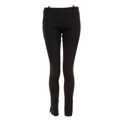 Balenciaga - Pantaloni skinny neri con polsini con zip - taglia S