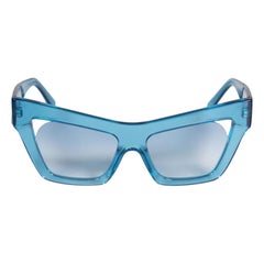 Petar Petrov Andy Wolf x Petar Petrov Blue Cat Eye Sunglasses