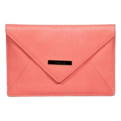 Vivienne Westwood Pink Leather Envelope Clutch
